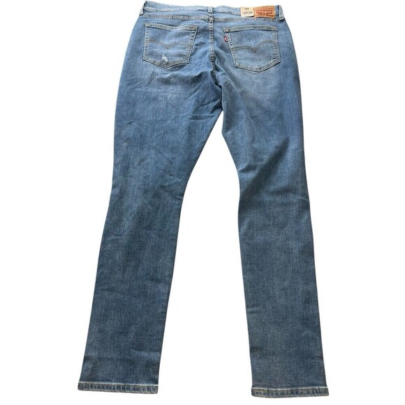Levi's Women's 721 High Rise Skinny Leg Factory Distressed Stretch Jeans 33 x 30 - Picture 14 of 15